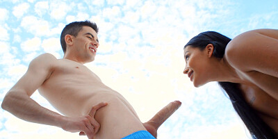 Latina with a fat ass and nice tits banged up sideways