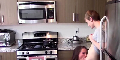 MILF Sofie Marie Caught Fucking Her Hung Young Stepson