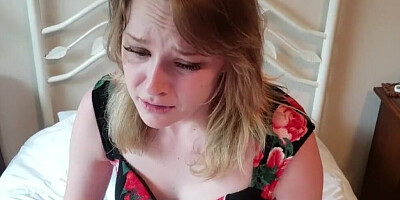 This cougar moans loudly while stepson's big cock penetrates her