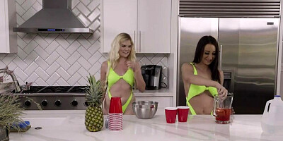 Pool cleaner scrubs 2 hoes' mouths too