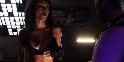 Big tits ebony cooze gets pussy banged by a white hunk