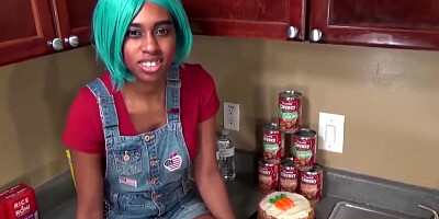 Ebony Step Sister Msnovember Fucked In Kitchen Hardcore Sex