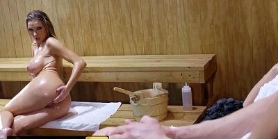 Brazzers - Big Butt Kenzie Taylor Loves Anal in the Sauna