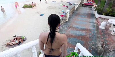 Couple engages in hot anal sex during third day of vacation