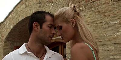 Group of babes playing with a bunch of dicks in the party house