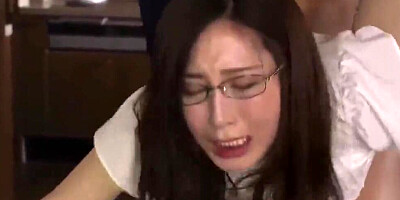 Asian mom is fucked by husband's brother in sideways position