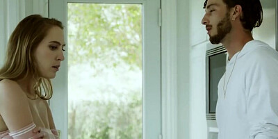 FamilySinners - Cadence Lux Gets her Hairy Pussy Fucked Good by her Stepbrother Lucas Frost