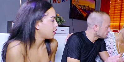 GERMAN STEP SISTER SEDUCE BROTHER TO FUCK AT CELEBRATION