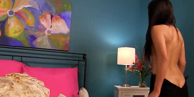 Lola Foxx jerks and sucks step dad