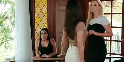 MommysGirl College Prof. makes MILF and Step-Teen Eat her Pussy!