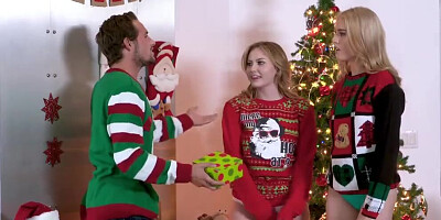 Stepsisters want stepbro's Cock for Xmas