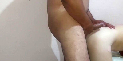 Masked amateur doll is riding her partner's pecker in this homemade video