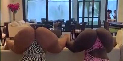 Compilation of enormous amateur butts and tits bouncing on camera