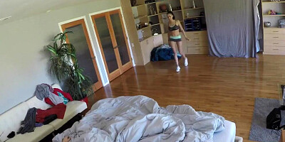 SpyFam Step sis Ariana Marie fucked after parents leave