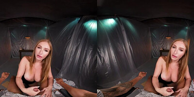 Skylar Snow is riding lucky stud's prick in this hot VR