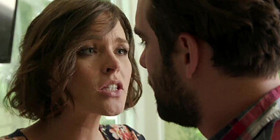 Full-bosomed MILF Krissy Lynn jumps on Logan Pierce's cock