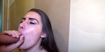 STEPSISTER MADE HER STEPBROTHER BLAST HER FACE at Grandma Home - BellaBluee