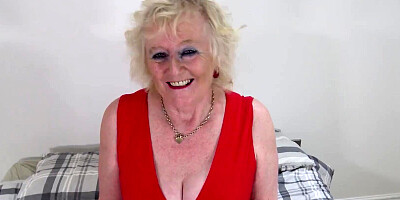 AGEDLOVE Blonde Mature Blowjob Action and Juicy Closeups of Claire Knight