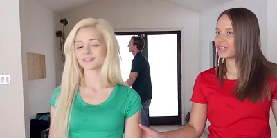 Kinky guys swapped their stepdaughters Elsa Jean and Liza Rowe