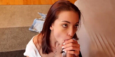 Sneaky stepsister really likes stepbrother's dickpics!