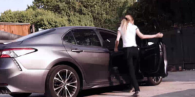 Old daddy has sex with his small tits stepdaughter when mommy's not home