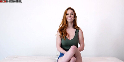 Big ass redhead goes to a trance-like state while getting banged up her cunny