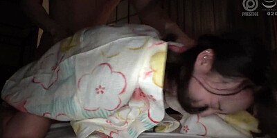 Round Ass Asian babe is playing with piston in this homemade video