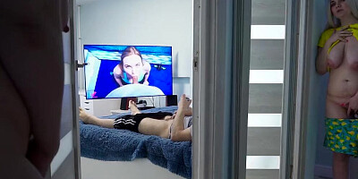 Stepdaughter spying on stepdad part 2