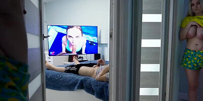 Stepdaughter spying on stepdad part 2