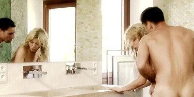 Lovely blonde girl is being dicked down in many positions