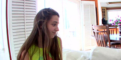 Elektra Rose Takes Step Daddies Dick For A Ride