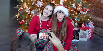 Family Strokes - Naughty Stepdaughter And Stepdad Prepared Creamy Xmas Surprise For Grumpy Stepmom