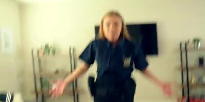 My Step Mom Is A Cop And Handcuffed Me To Look At My Big Dick