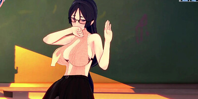 3D Anime Hentai: hot MILF teacher gets fucked by her student after class