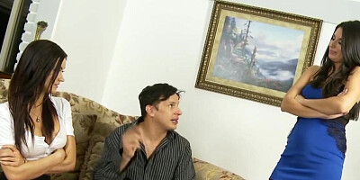 Step-Daughter and Mom Horny for same Cock