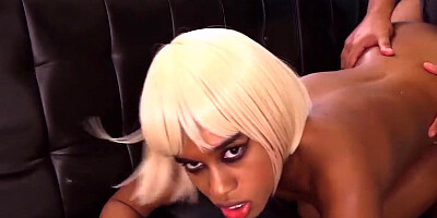 Cameraman spanks curvy babe's big ass while fucking her doggystyle