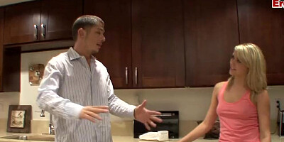 Stepdad fucks his young sexy blonde stepdaughter