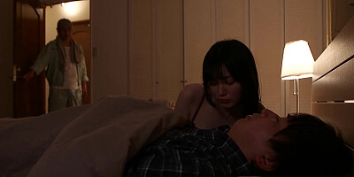 Naughty Korean babe bends down and gets fuckes by her perverted stepdad