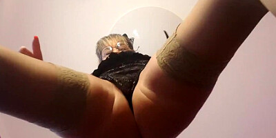 Russian mistress talks dirty while simulating some kinky BDSM game