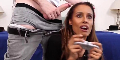 Stepmom plays with stepson's video game joystick - MommyBlowsBest