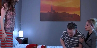 Ravishing MILF Anya Olsen is Fucked by Stepson and His Pal