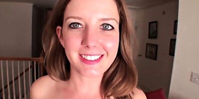 Elated Housewife Shows Her Wet Vagina