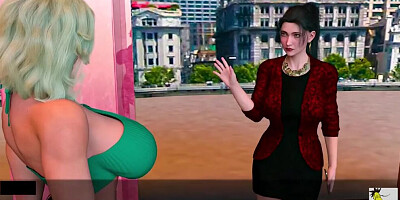 Busty anime MIlFs are craving for some action in this scene