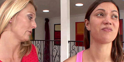 Brenda Slides Her Tongue Inside Alyssa Reece's Sweet Young Pussy Hole