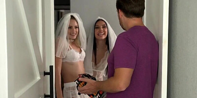 Step Siblings Caught: Jazmin Luv catches Kyler Quinns Excitement About Halloween On PornHD