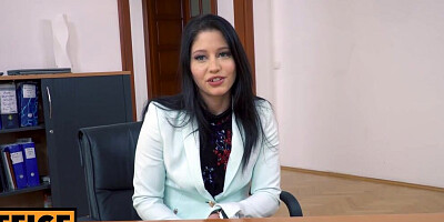 Emily Brix does everything to start to work in the office