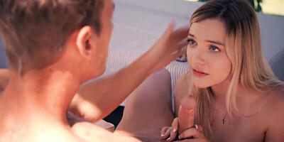 Pretty teen girl wanted to bang her handsome stepdad for a long time