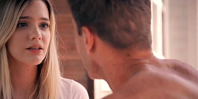 Pretty teen girl wanted to bang her handsome stepdad for a long time
