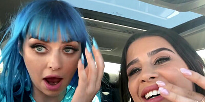 Jewelz Blu and Kylie Rocket get fucked in the toilet