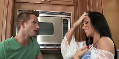 Rimjob milf sucks dick